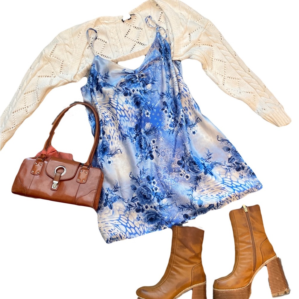 SOLD vtg patterned slip